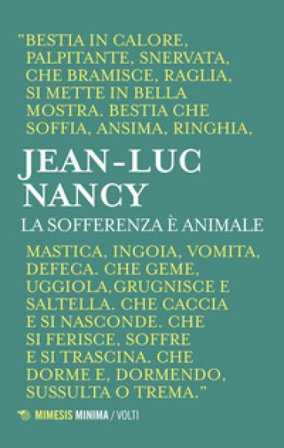 La sofferenza è animale Jean-Luc Nancy