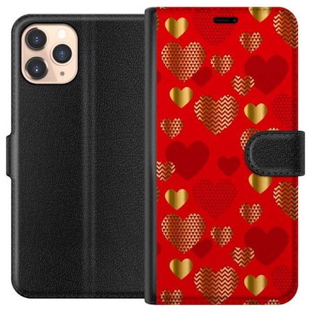 Kompatibelt Lommeboketui til Apple Apple iPhone 11 Pro GoldenHearts
