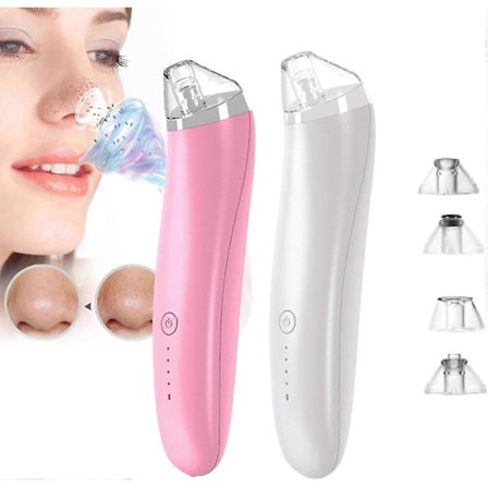 Luksus Confidence Keratinfjerner, Hudormefjerner Pore Vacuum, Elektrisk Ansigts Vacuum Pore Renser Akne Hvide Hoveder Fjernelse Med 3 Tilstande Og 4 