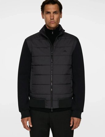 J. Lindeberg Stephen Hybrid Zip Jacket - Black - S