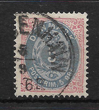 Danmark 1875 - AFA 24 - Stemplet