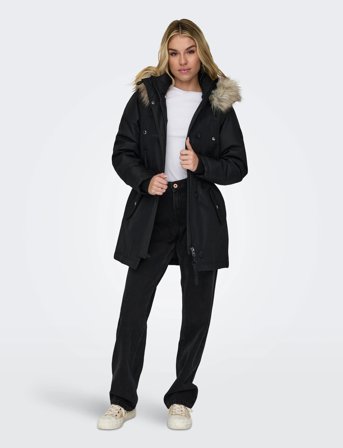 ONLY Onliris Fur Winter Parka Life Cc Otw - Black - M