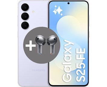 Samsung Galaxy S25 FE 128 GB Icy Blue + Galaxy Buds3 - Silver - Galaxy S25 FE med Buds3 utan extra kostnad