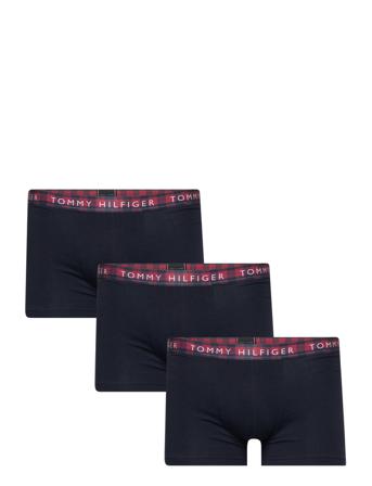 3P Trunk Printed Wb Boxershorts Navy Tommy Hilfiger