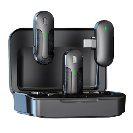 Professionel trådløs reversmikrofon Mini Live Interview Støjreduktion til Android