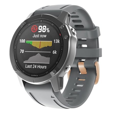 20mm Spänne Silikon Armband För Garmin Fenix 7S / 6S Pro / 5S Plus