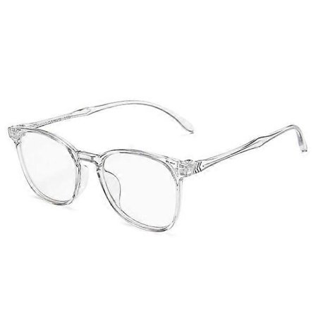 Transparenta Moderna Glasögon Klart Glas utan Styrka Genomskinligt glas transparent