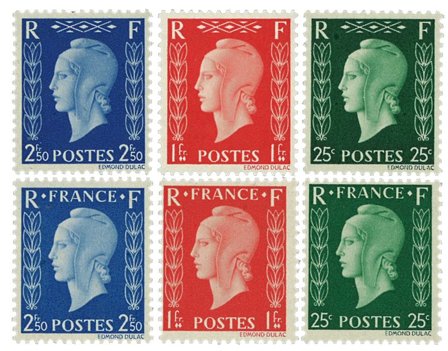 Frankrig 1942 - YT 701 A-F - Postfrisk