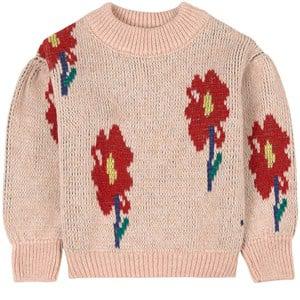Kids - Bobo Choses Floral Knit Jumper Light Pink 8-9 Years - Jumpers and knitwear - 8-9 years - Beige