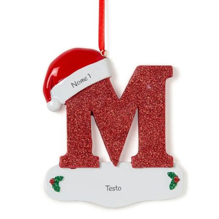 Mub- Mukautettu DIY-nimikirjaimet A-Z Jouluhartsikoriste Trendikäs joulukuusen koriste
