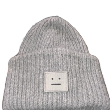 Grå stickad mössa från Acne Studios