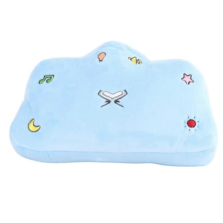 Koraani-tyyny lapsille, pehmeä sininen pilvenmuotoinen tyyny LED-valolla, polyesterinen koristetyyny, söpö yövalotyyny-lelu