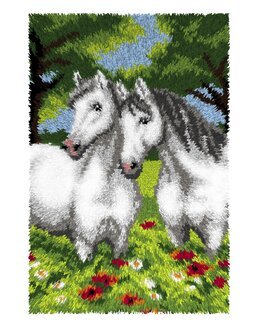 Ryijymatto/seinävaate Hevoset