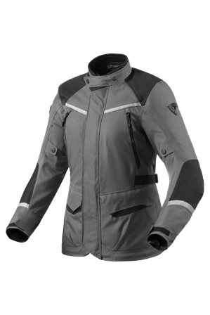 Rev'it! Chaqueta de Moto para Mujer Voltiac 3 H2O Gris/Negro 38