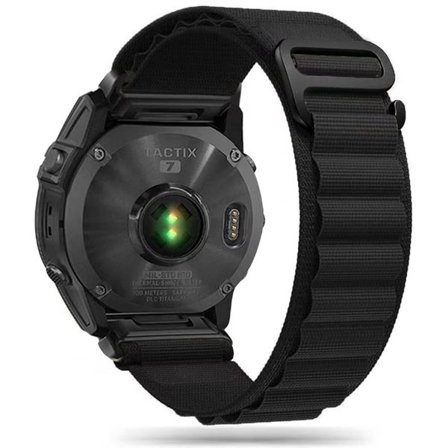 Tech-Protect Nylon Pro Strap för Garmin Fenix 3 / 5X / 3HR / 5X Plus / 6X / 6X Pro / 7X - Svart