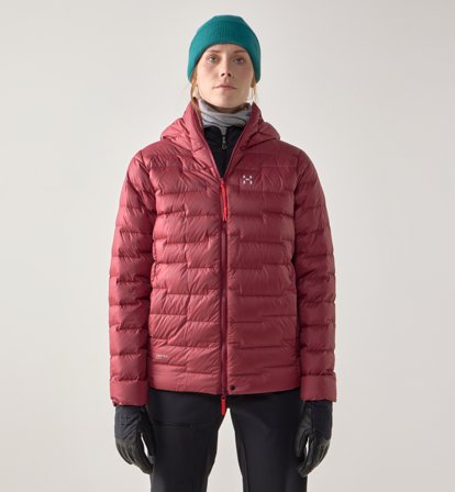Haglöfs ROC Flash Down Hood Women Carmine Red - Damen - M