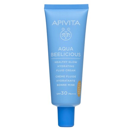 APIVITA Aqua Beelicious Crema Fluida Idratante Healthy Glow SPF30 40ml - Crema viso giorno idratante