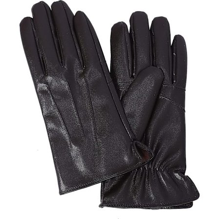 Crday Miesten Nahkaiset Ajohanskat - Täysi Kosketusnäyttö Talviset Lämpimät Hanskat Fleecevuorella Lahjaksi