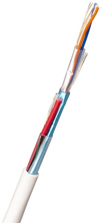 Nexans FLAQQBR Alarmkabel 8 mm ytterdiameter, hvit 500 m, bobin, Stikkontakter & kabler