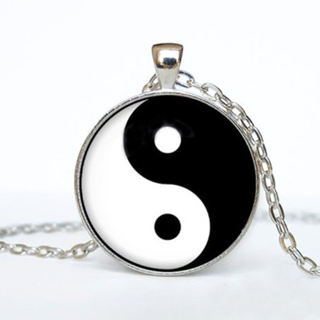 Necklace - Yin Yang - Cabochon