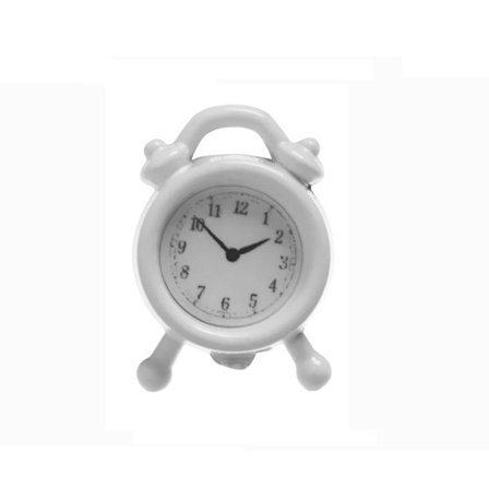 Vekkerklokke Bordklokke HVIT