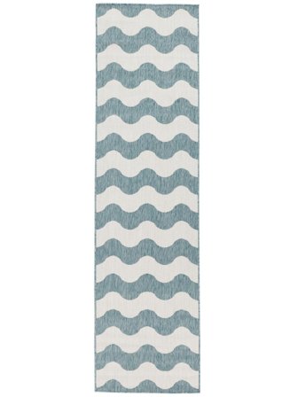 Indoor/Outdoor Rug Washable Small Mare - Turquoise 80X300 Modern Style