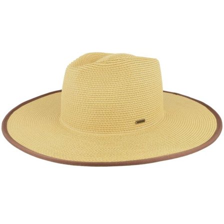 Brixton - Beige straw Hatt - Santiago Straw Rancher Natural Straw Hat @ Hatstore