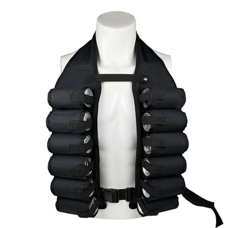 Øldrikkevest Åndbar Multi-lommer Indsæt Spænde Oxford Klud Ølopbevaringsvest til Udendørs Brug