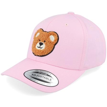 Kiddo Cap - Rosa adjustable Cap - Kids Bear Chenille Patch Pink Adjustable @ Hatstore