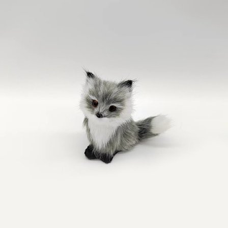 Simulering Furry Fox Model Rævefigurer GRÅ A A