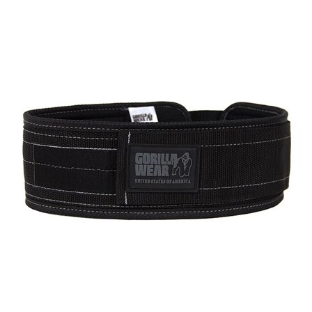 Gorilla Wear Gear 4 Inch Løftebelte Nylon Svart