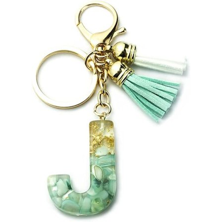 Dame Håndtaske Nøglering, AlphaAcc A-Z Vedhæng Charm J