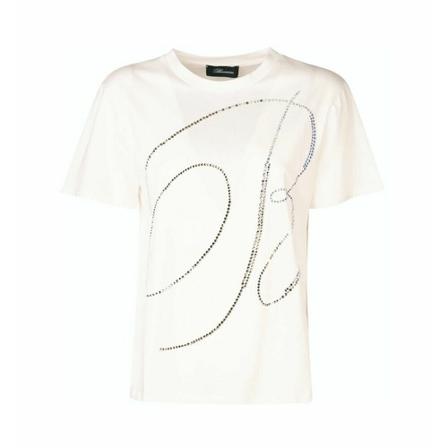 Blumarine, T-Shirts Beige, Dames, Maat:S