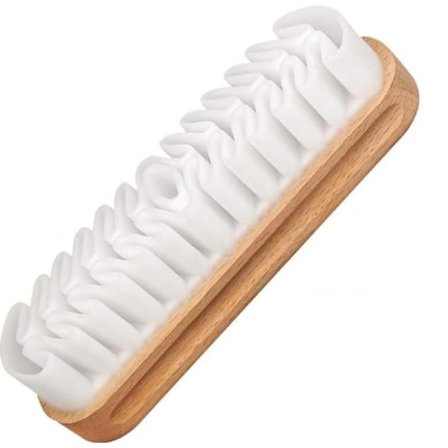 Kreppebørste i gummi - Ruskindskobørste til rengøring af en type ruskind-nubucklæder