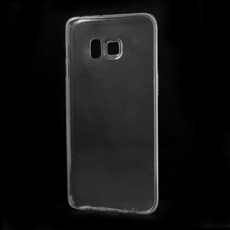 Samsung Galaxy S6 EDGE+ PLUS ohut TPU-kuori LÄPINÄKYVÄ Transparent