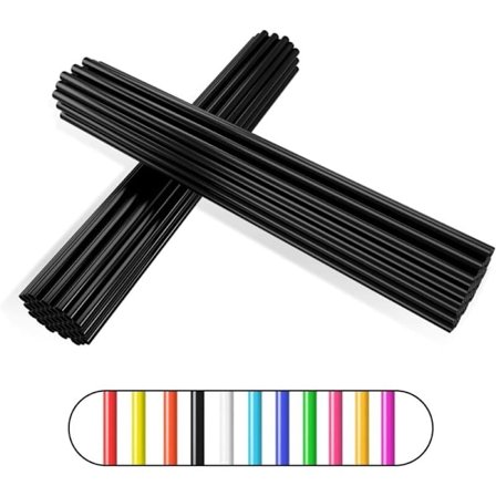 Eiketrekk, 72 stk. Sykkeleiketrekk Felger Hjul Trim Wrap Deksel Dekor Beskyttelsesrør Motorsykkel Motocross Pit Dirtbike (Svart)