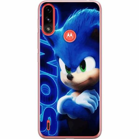 Motorola Moto E7 Power Genomskinligt Skal Sonic The Hedgehog