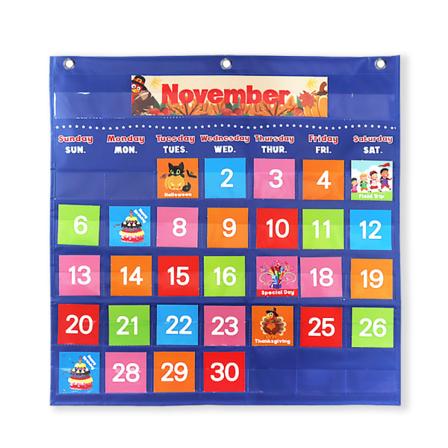 Klassrumskalender fickdiagram, skolkalender för barn