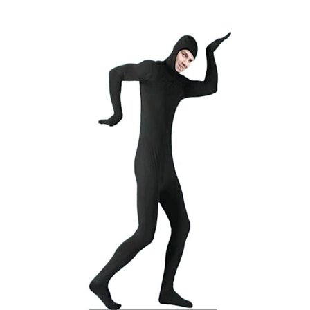 Spandex heldekkende drakt med ansiktsåpning for Halloween, heks og Halloween-fest, gave