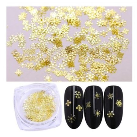 1st burk juldekorationer snöflingor nagelglitter