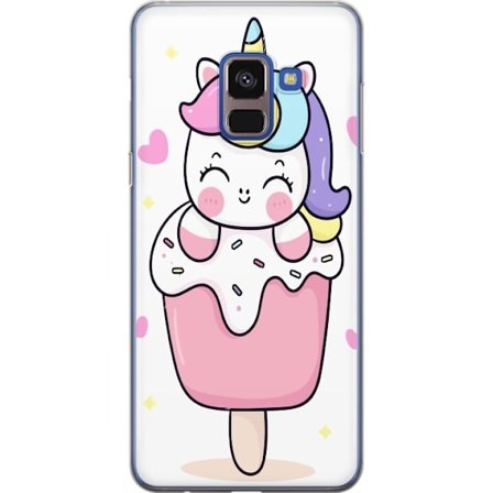 Mobilskal till Samsung Galaxy A8 (2018) med Glad enhörning