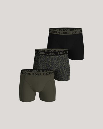Björn Borg COTTON STRETCH BOXER 3p Bunt Unterwäsche Jungen - Kids Brand Store