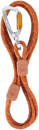 Woolly Wolf Rope Leash Thin 8 mm Terracotta