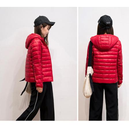 Hoodelighdowjackefowomecasuawarcoat Red 4xl