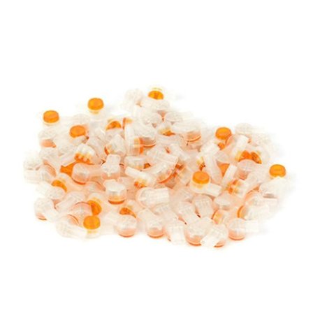 100 kpl datapuhelinjohdon liitosliitintä 2 porttia K2-liittimet läpinäkyvä johto johtoon