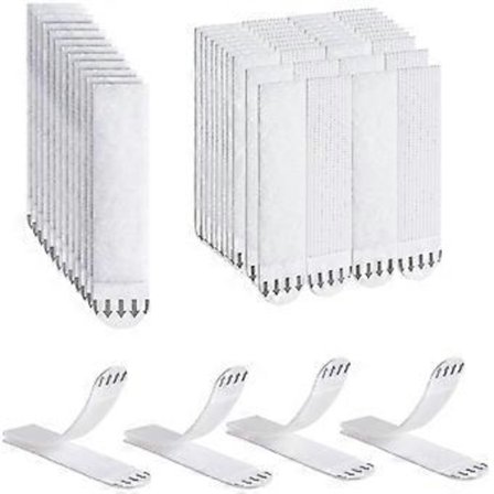 Bilderammer, 36 par (72 remser) Selvklebende bildeoppheng uten boring, sterke selvklebende remser for rammer, plakater-FS-