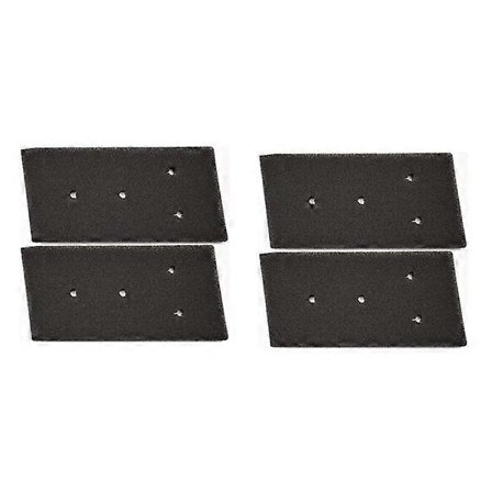 Tørretumblerfilter 4-pak - Whirlpool 481010716911 - Sort - Effektiv fnugfjernelse, nem installation