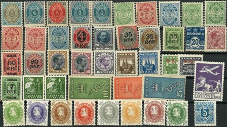 Danmark - Samling på 1 instickskort - Ubrugt