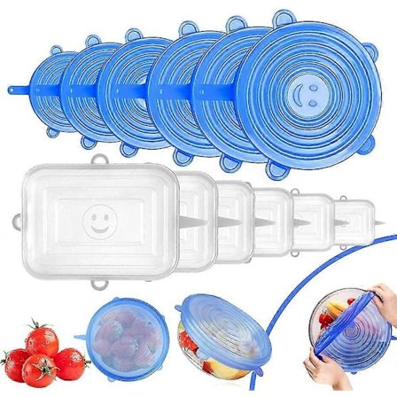 Stretchiga Silikonlock, 12-pack Silikonlock i Olika Storlekar