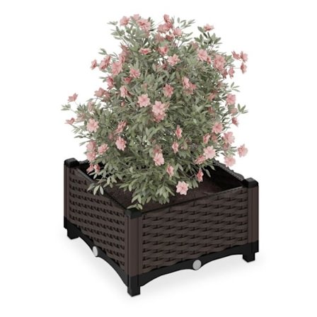 Plantekasse i rattan look